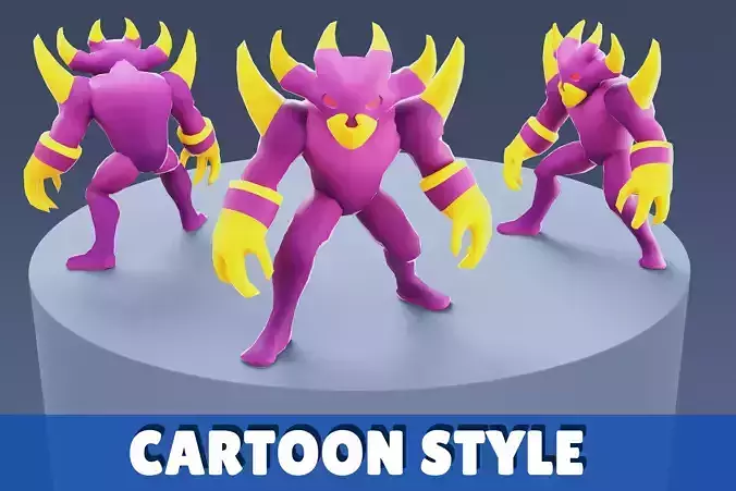 Cartoon Characters - Big Devil Warrior