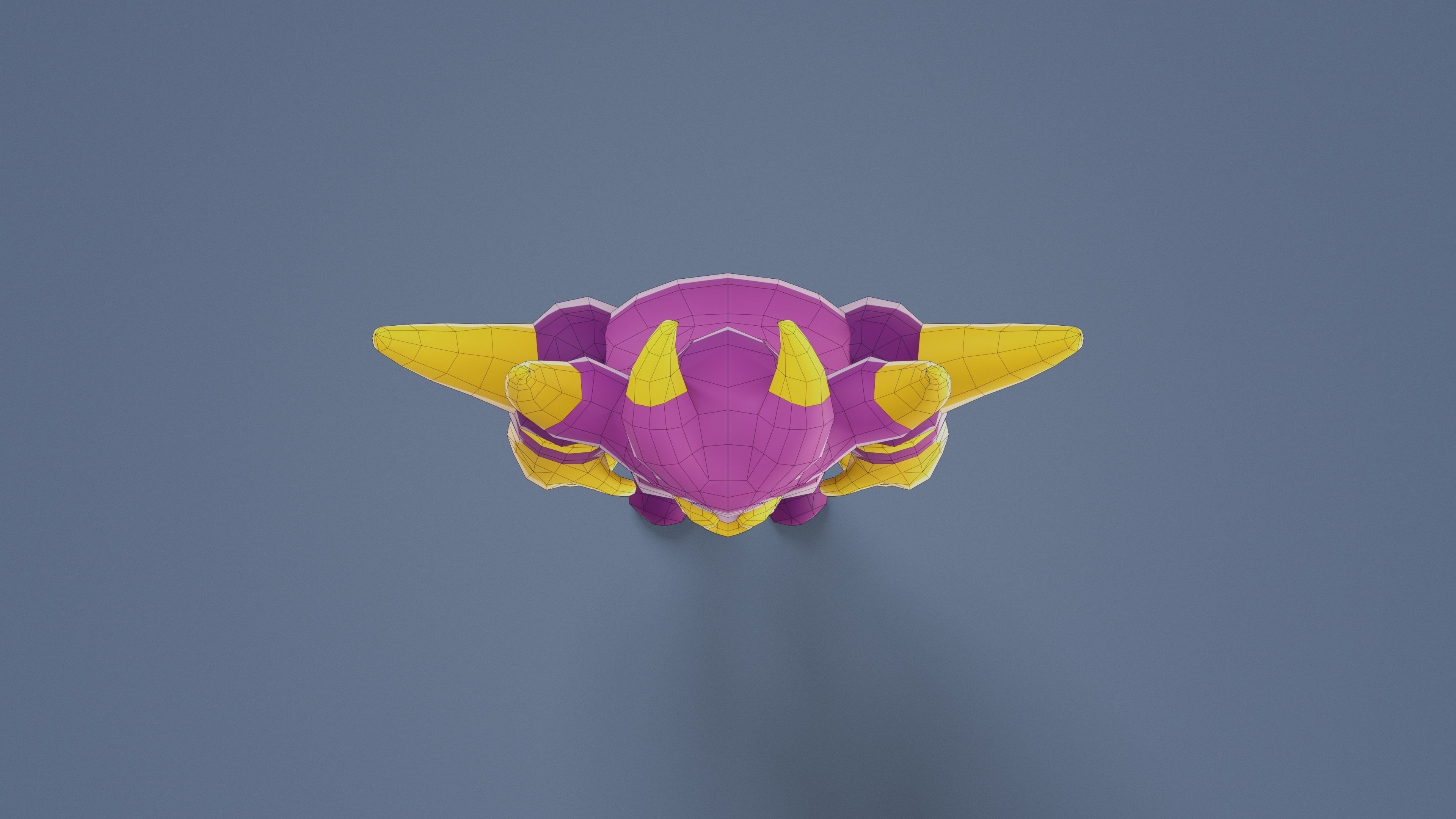 Cartoon Characters - Big Devil Warrior Low-poly 3D model_23