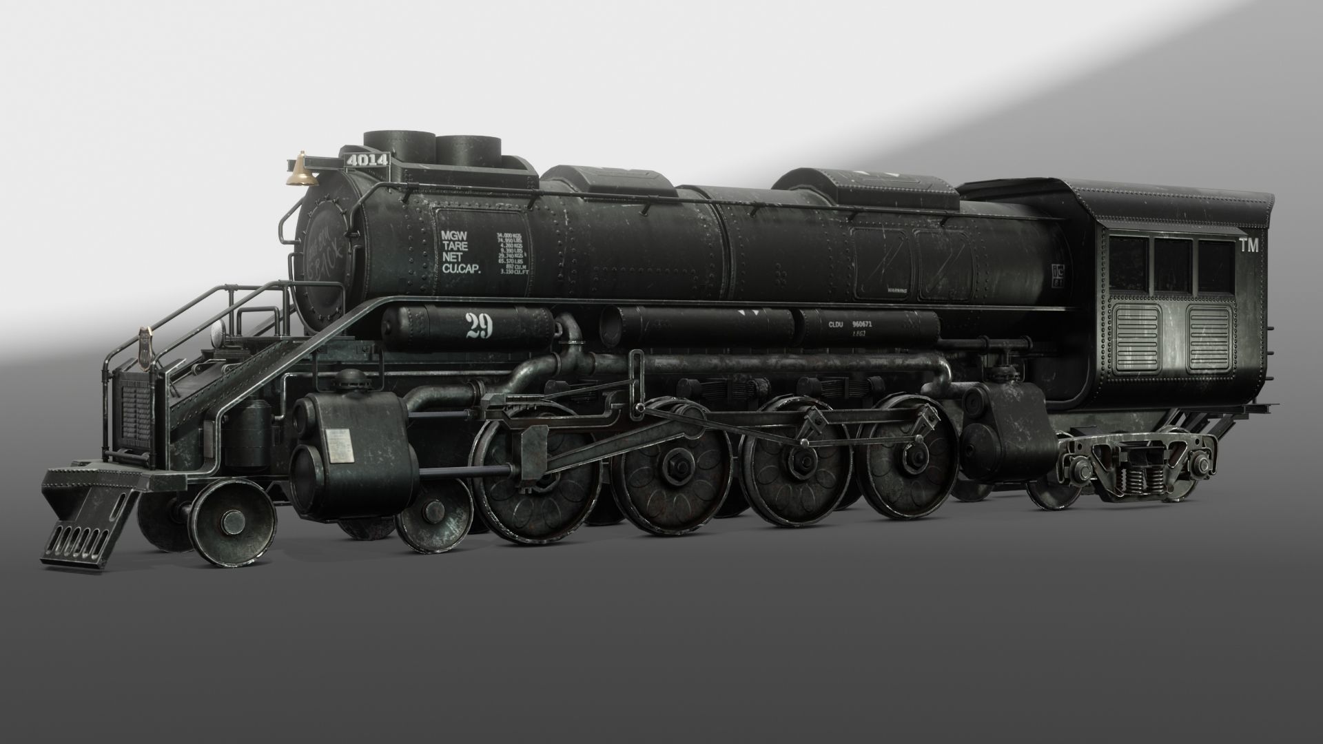 Good old Big Boy Low-poly 3D model_2