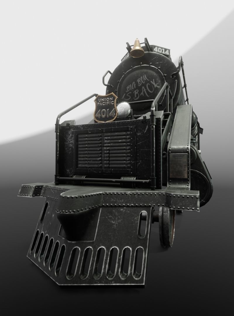 Good old Big Boy Low-poly 3D model_3