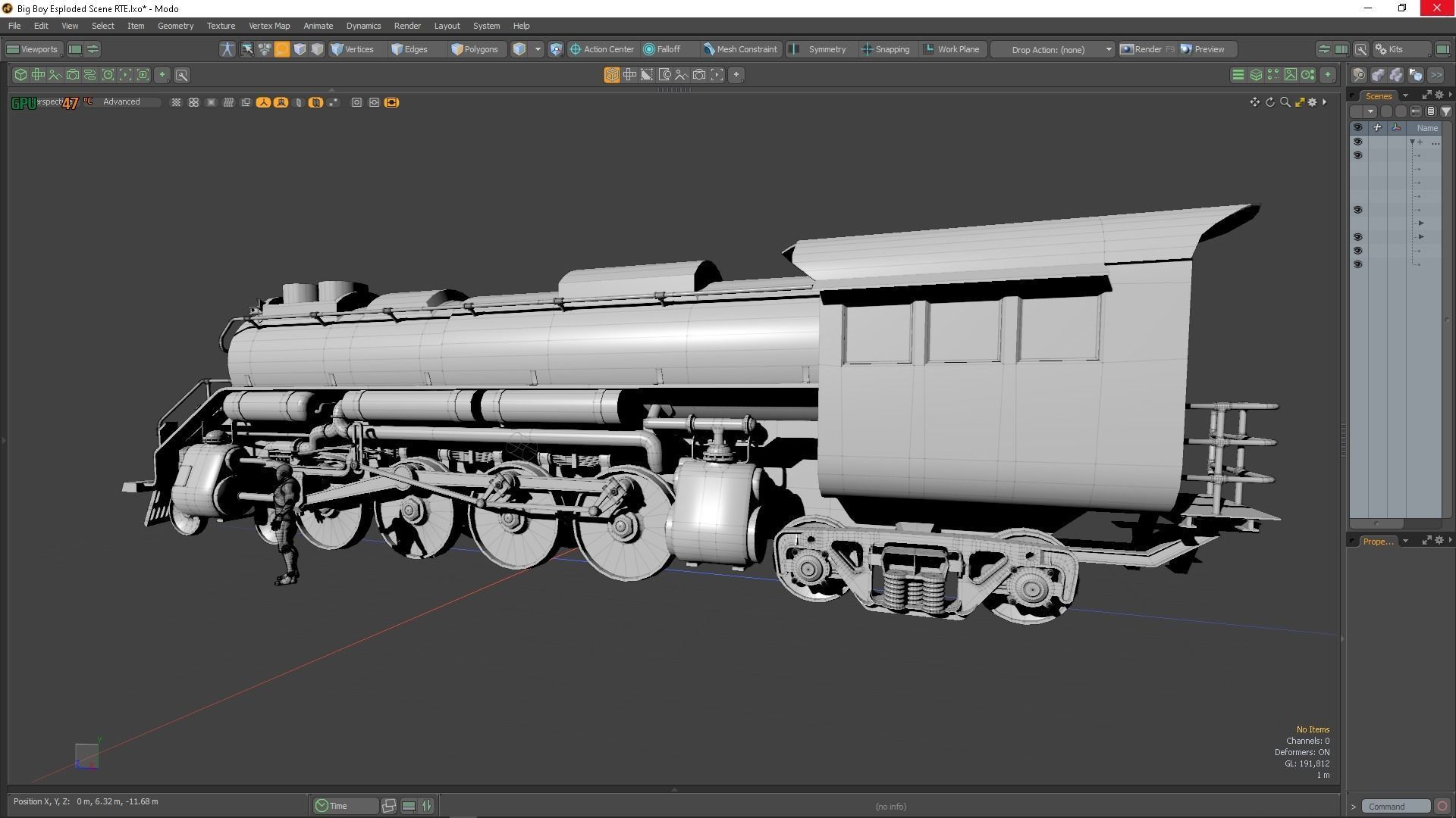 Good old Big Boy Low-poly 3D model_12