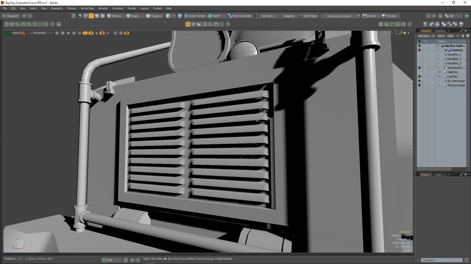 Good old Big Boy Low-poly 3D model_15