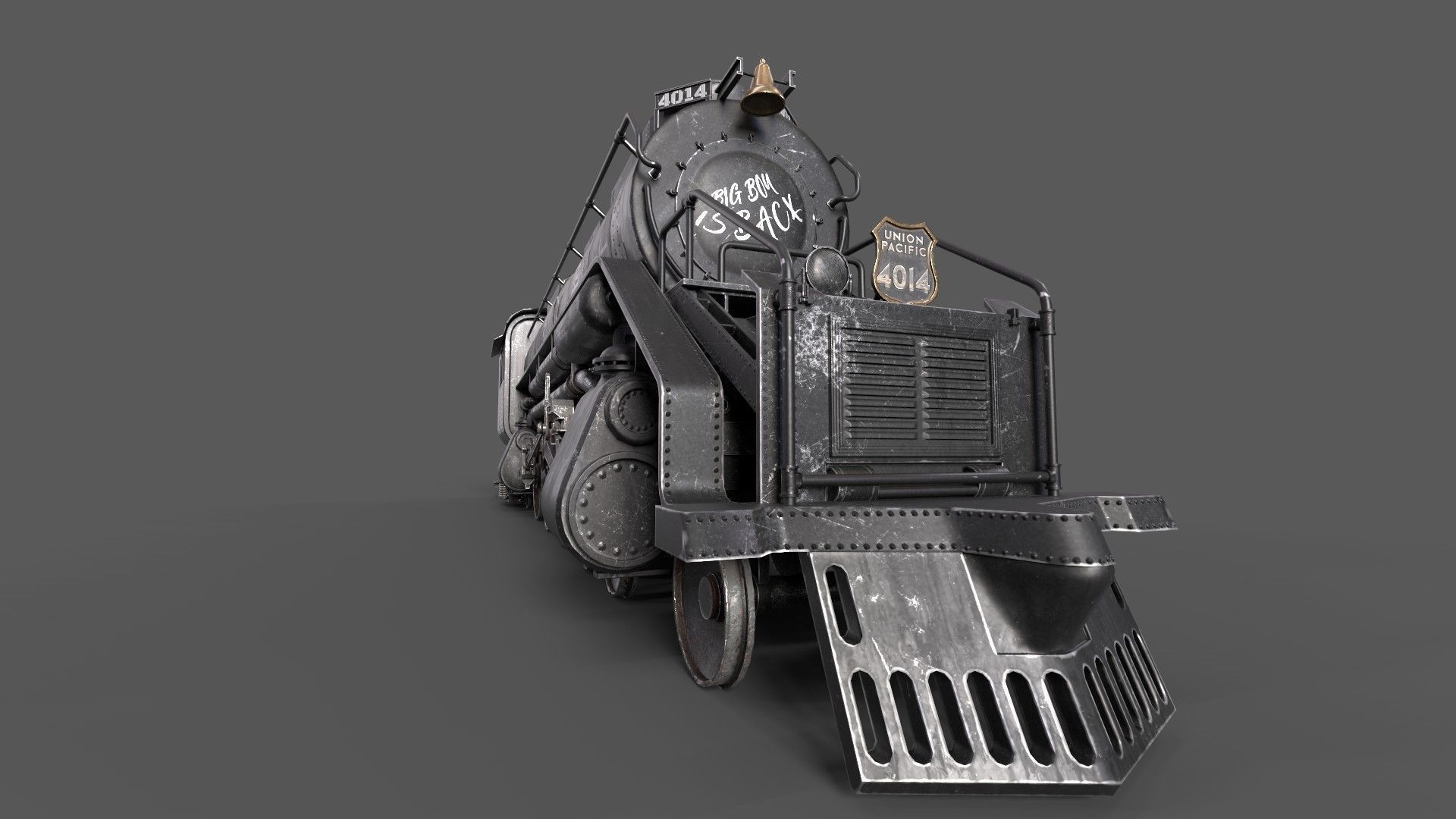 Good old Big Boy Low-poly 3D model_7