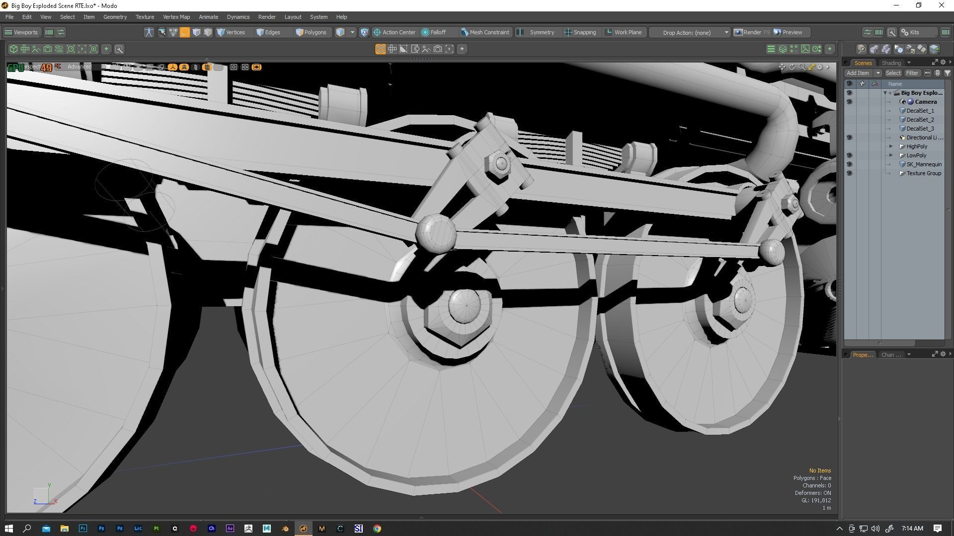 Good old Big Boy Low-poly 3D model_14