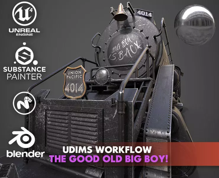 Good old Big Boy Low-poly 3D model_0