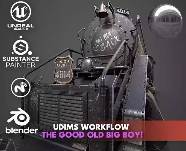 Good old  Big Boy   Low-poly 3D model