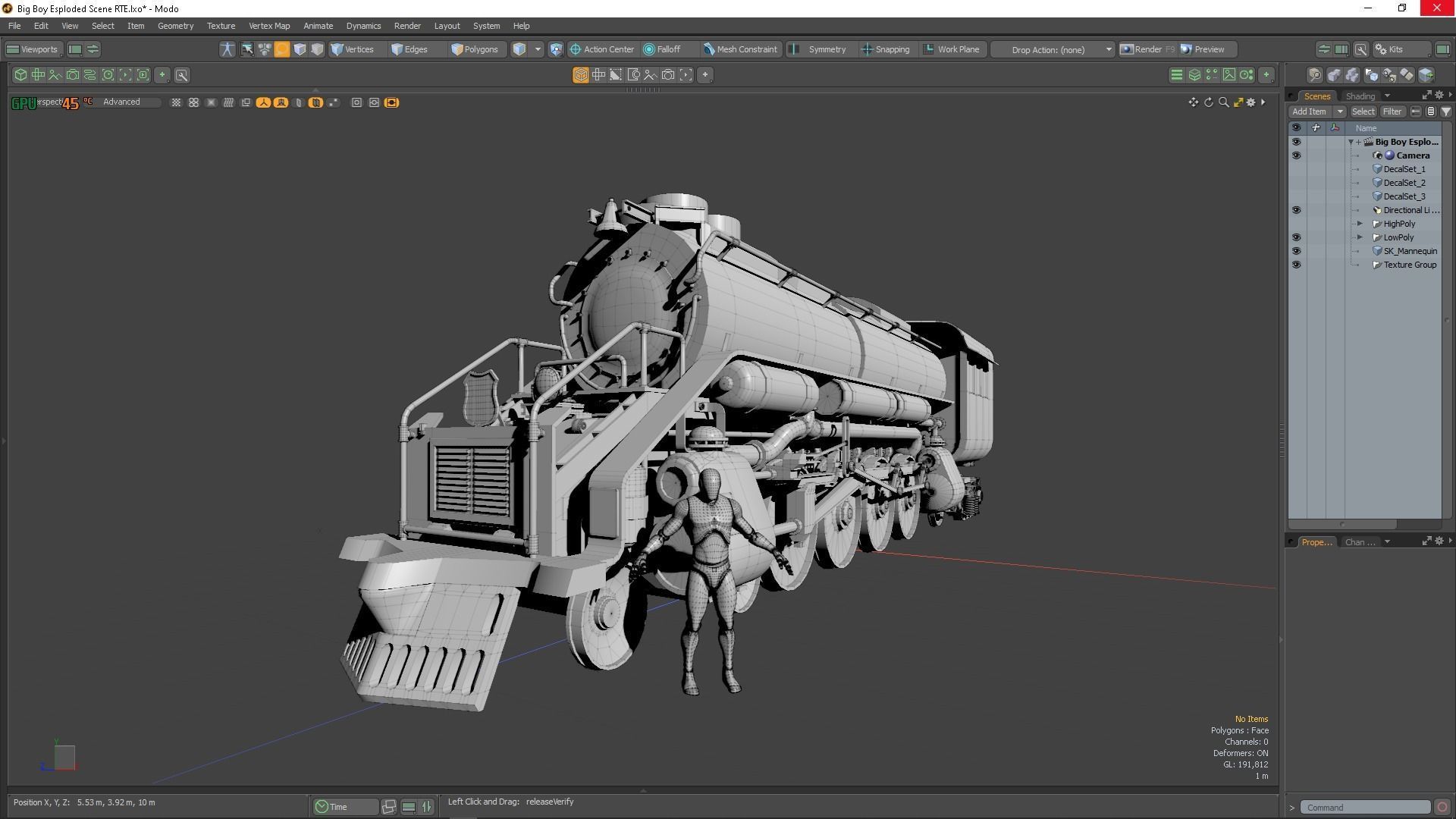 Good old Big Boy Low-poly 3D model_16