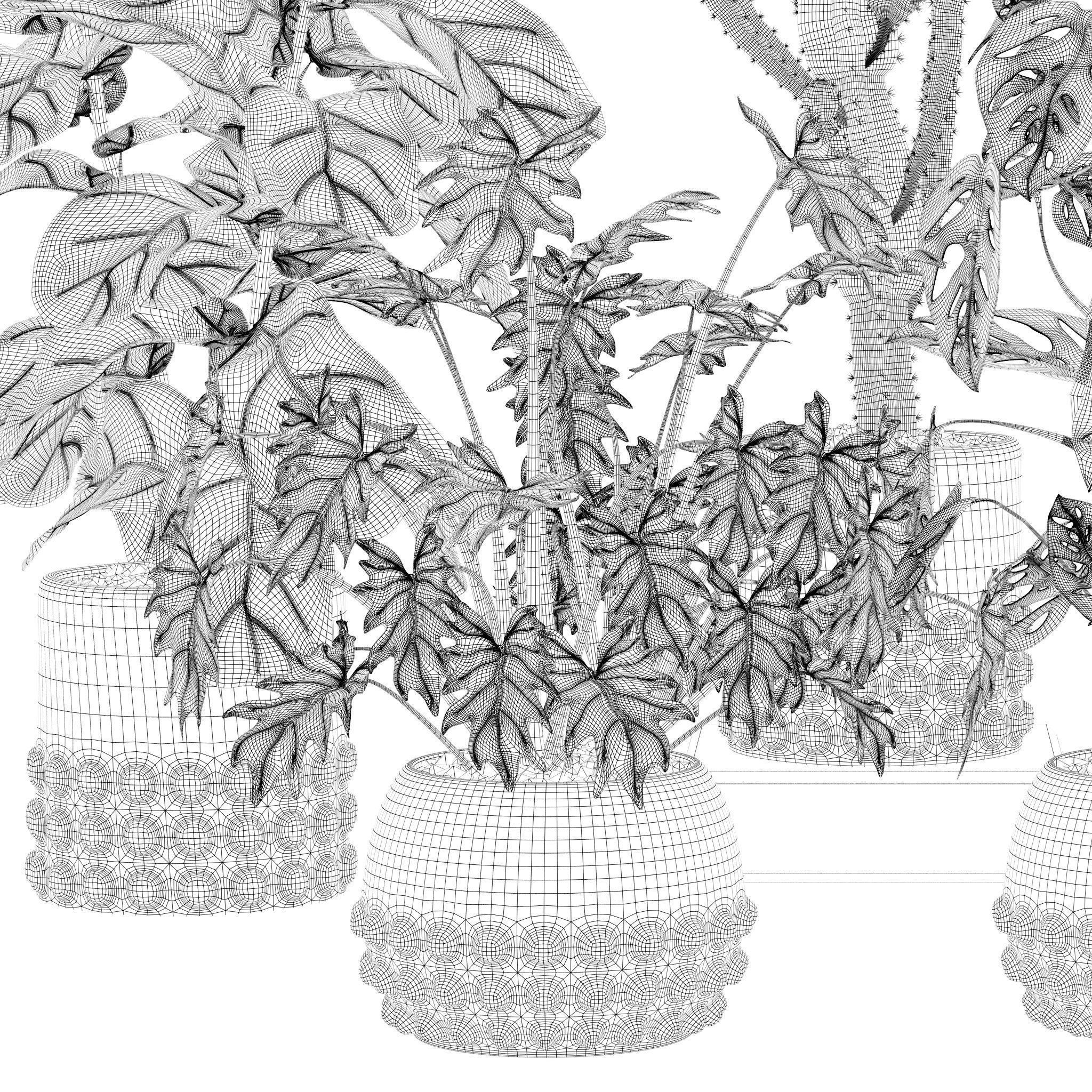 20 Photorealistic Flowers for Interiors - set 118 127 132 133 3D Model Collection_49