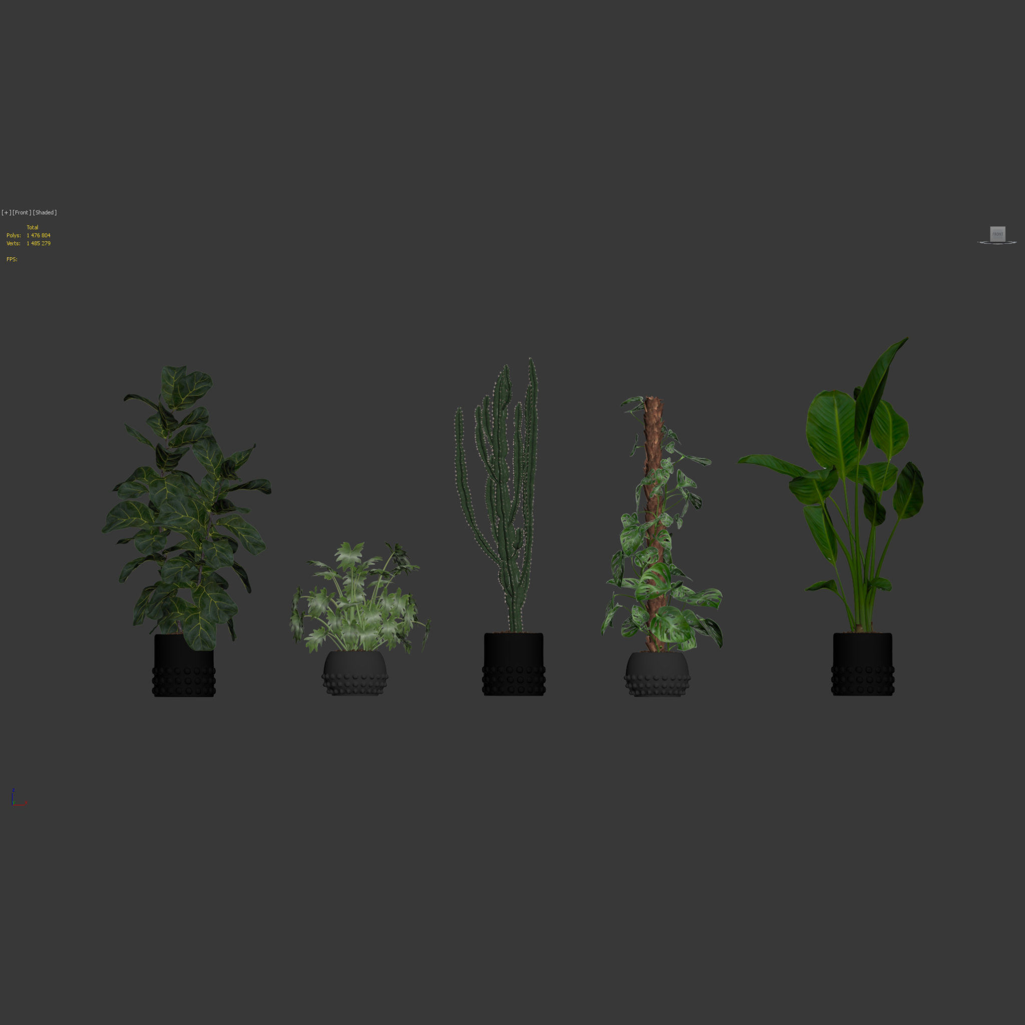 20 Photorealistic Flowers for Interiors - set 118 127 132 133 3D Model Collection_8