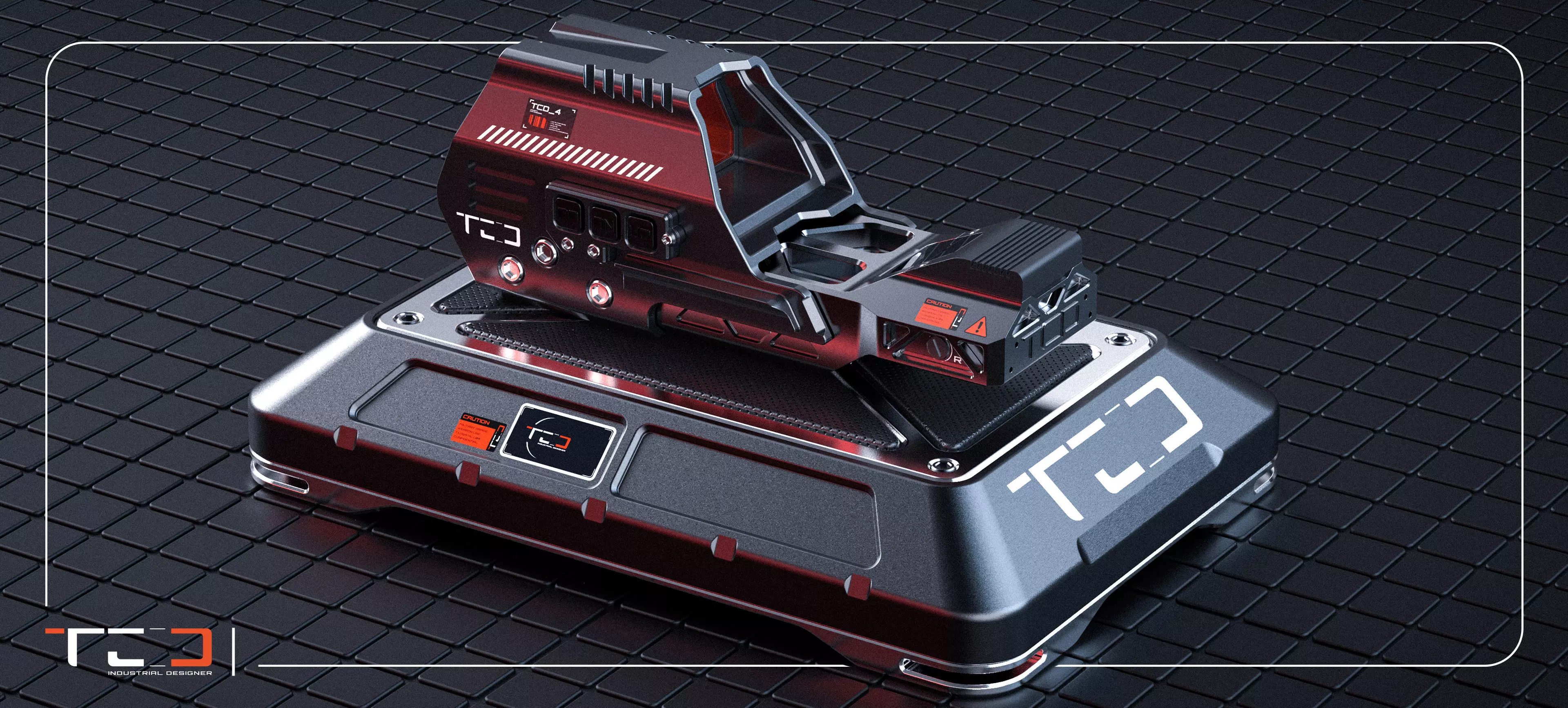 Holographic Sight 3D model_0