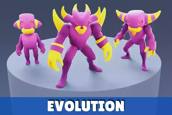 Cartoon Characters - Evolution Devil Warrior