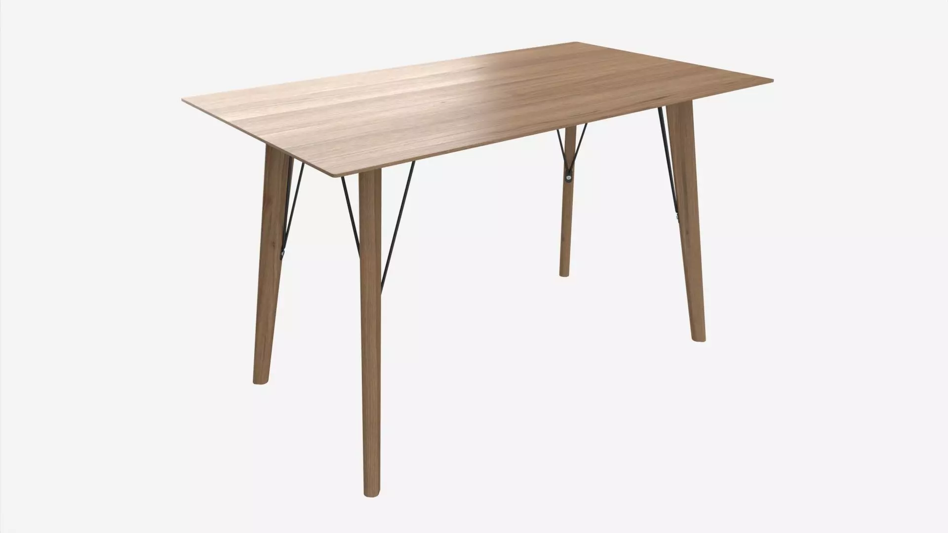 Dining table Helena rectangle 3D model_0