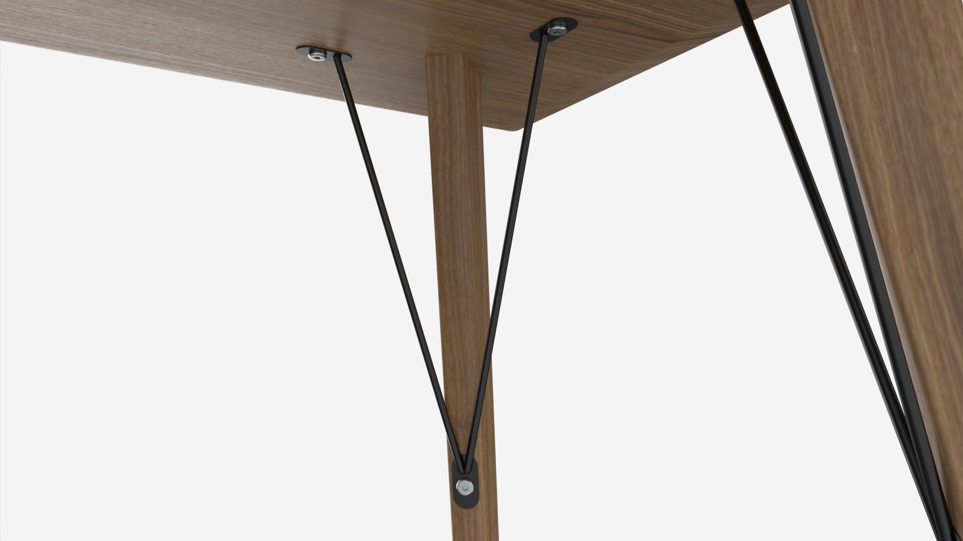 Dining table Helena rectangle 3D model_3