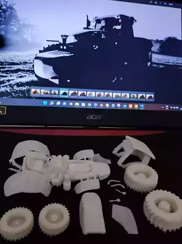 ZETOR Tractor by Pininfarina - 3D PRINTED model 3D print model