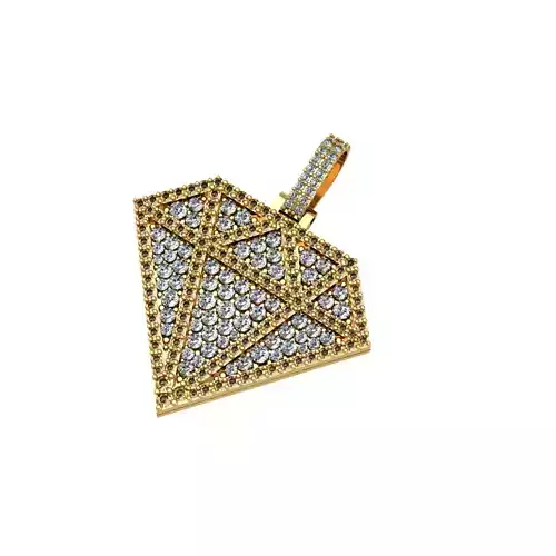 DIAMOND SHAPED PENDANT
