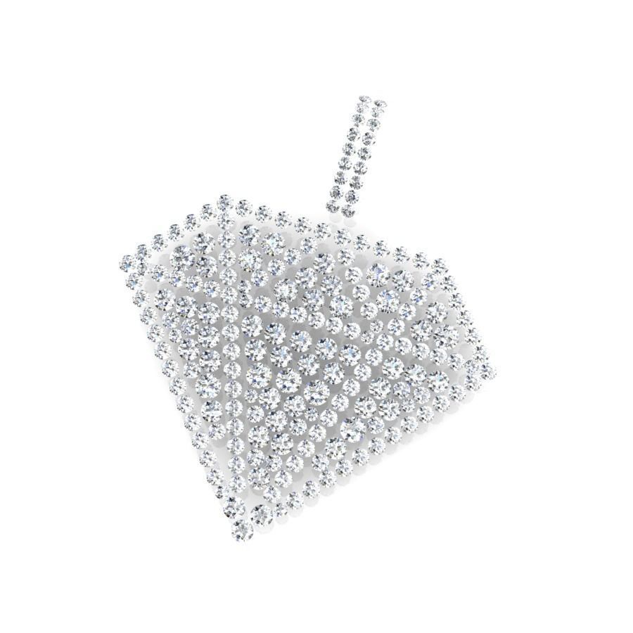DIAMOND SHAPED PENDANT 3D print model_9
