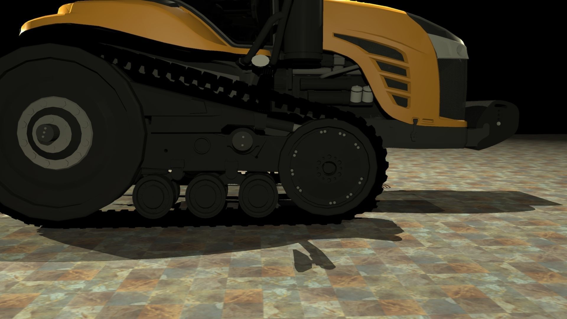 Challenger MT765E Low-poly 3D model_9