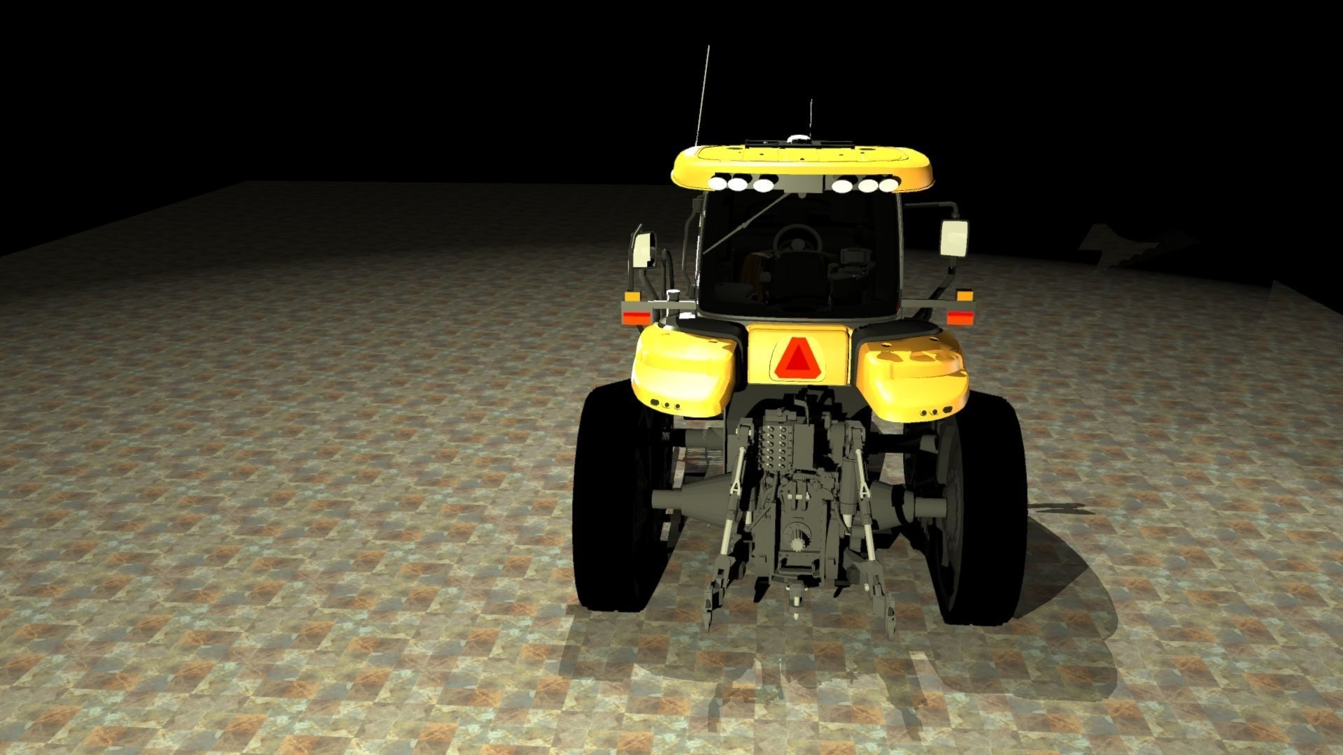 Challenger MT765E Low-poly 3D model_1