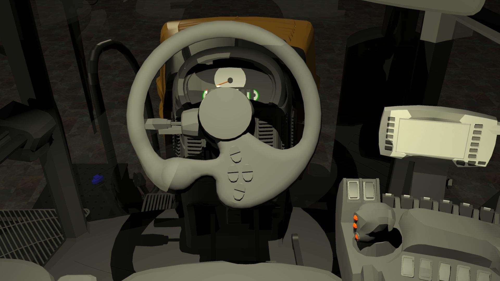 Challenger MT765E Low-poly 3D model_6