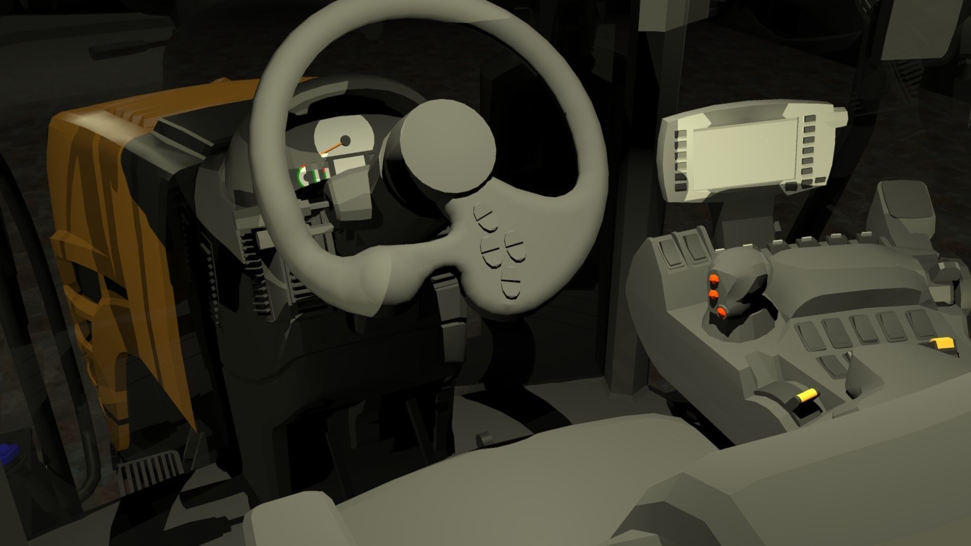 Challenger MT765E Low-poly 3D model_5