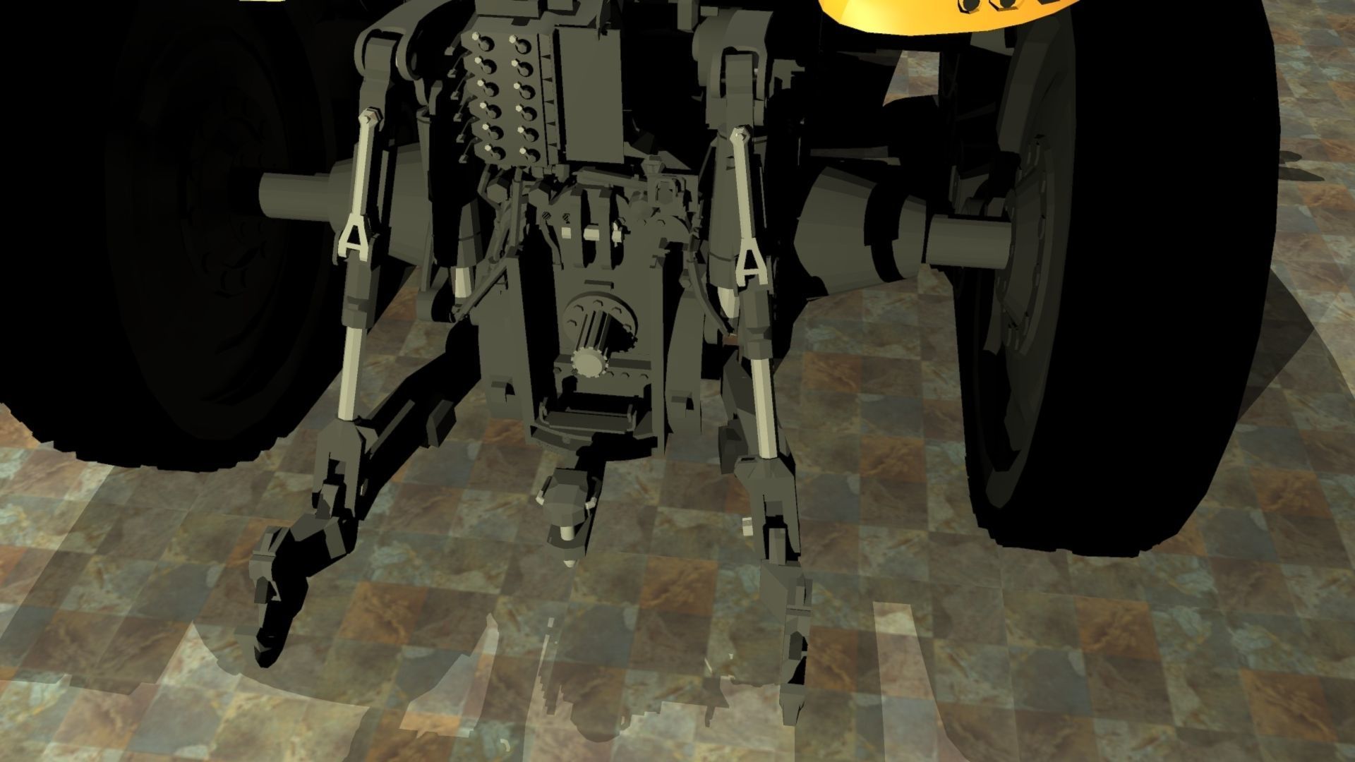 Challenger MT765E Low-poly 3D model_8