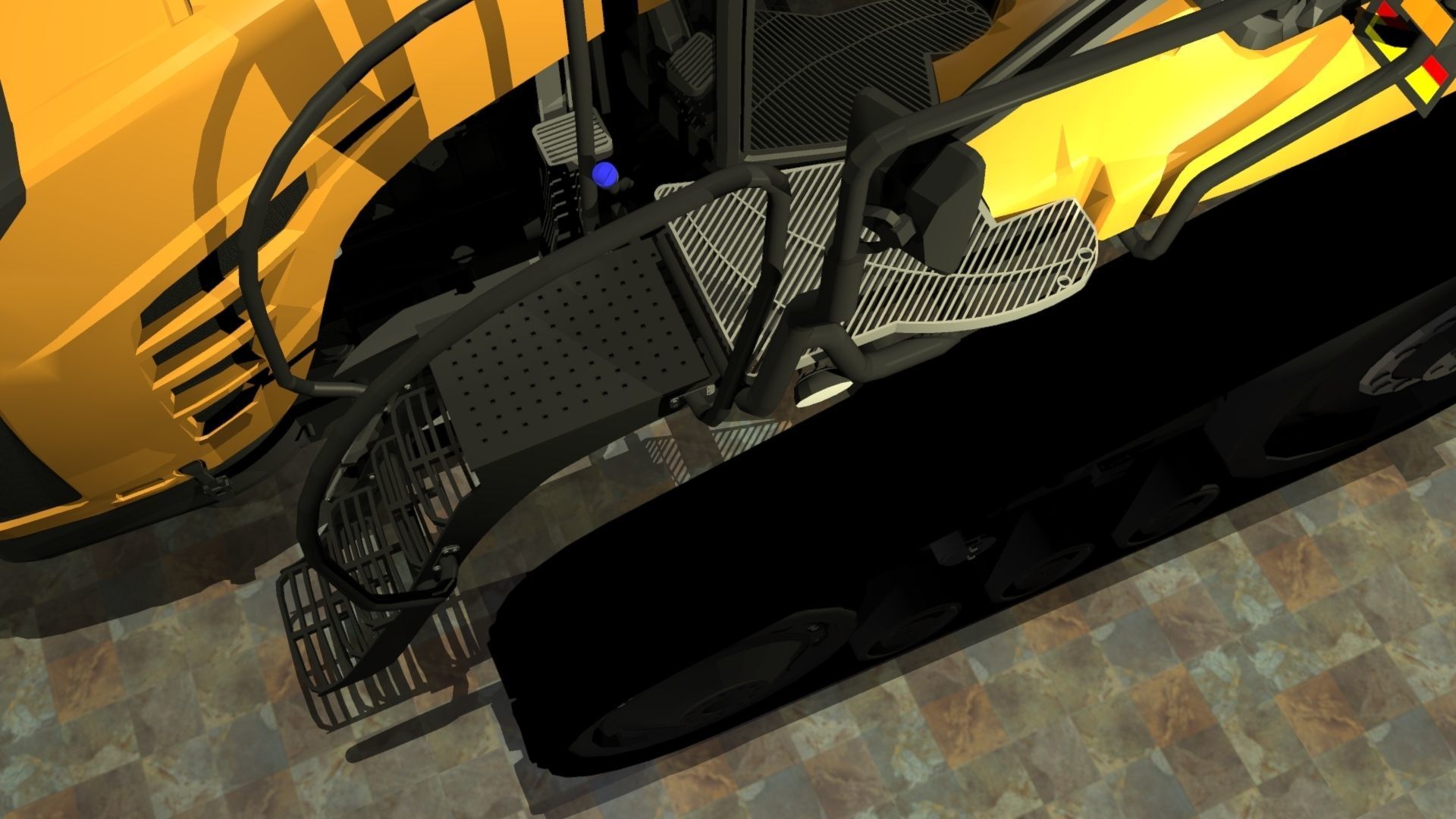 Challenger MT765E Low-poly 3D model_4