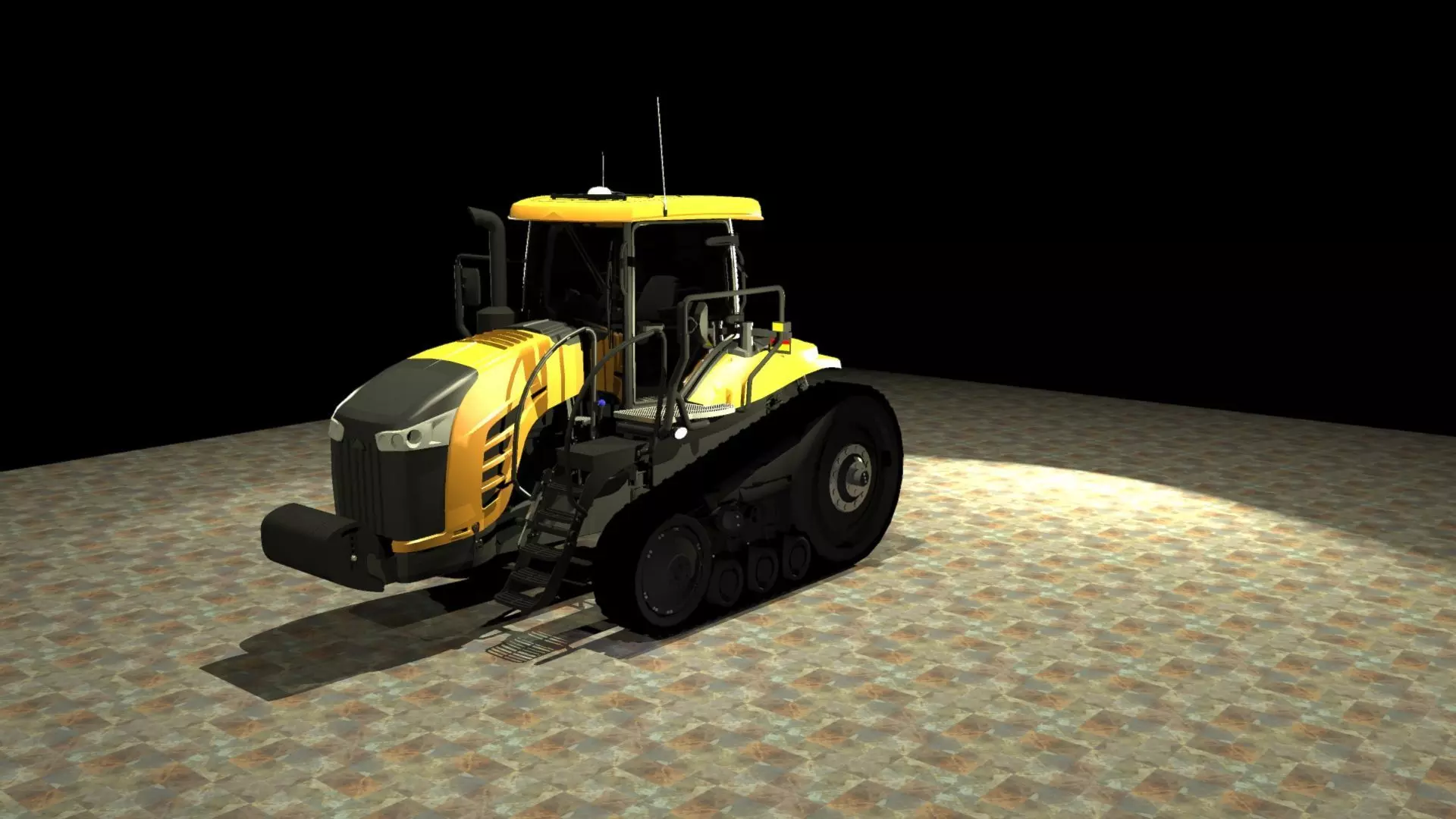 Challenger MT765E Low-poly 3D model_0