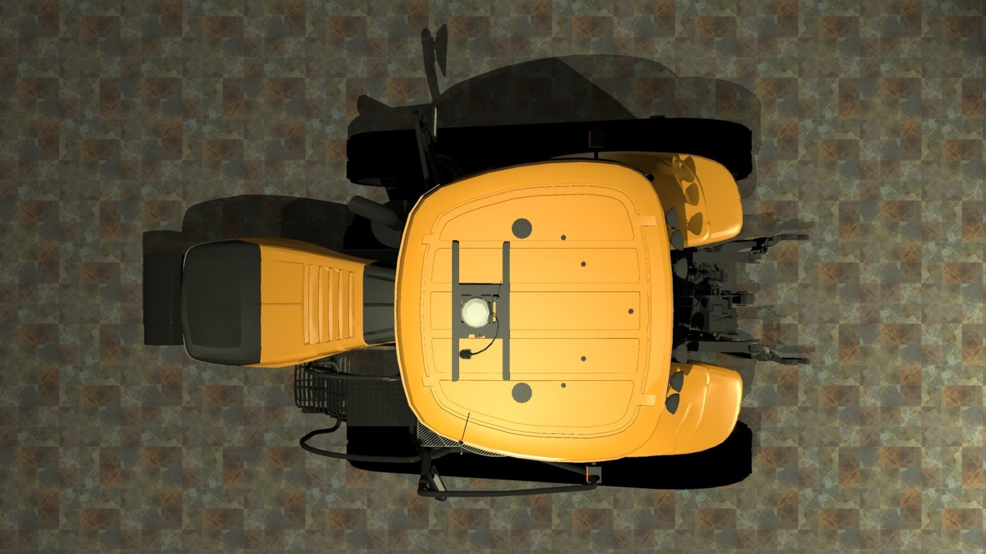 Challenger MT765E Low-poly 3D model_2