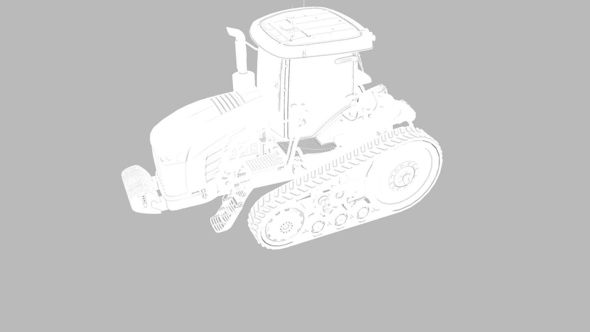 Challenger MT765E Low-poly 3D model_10