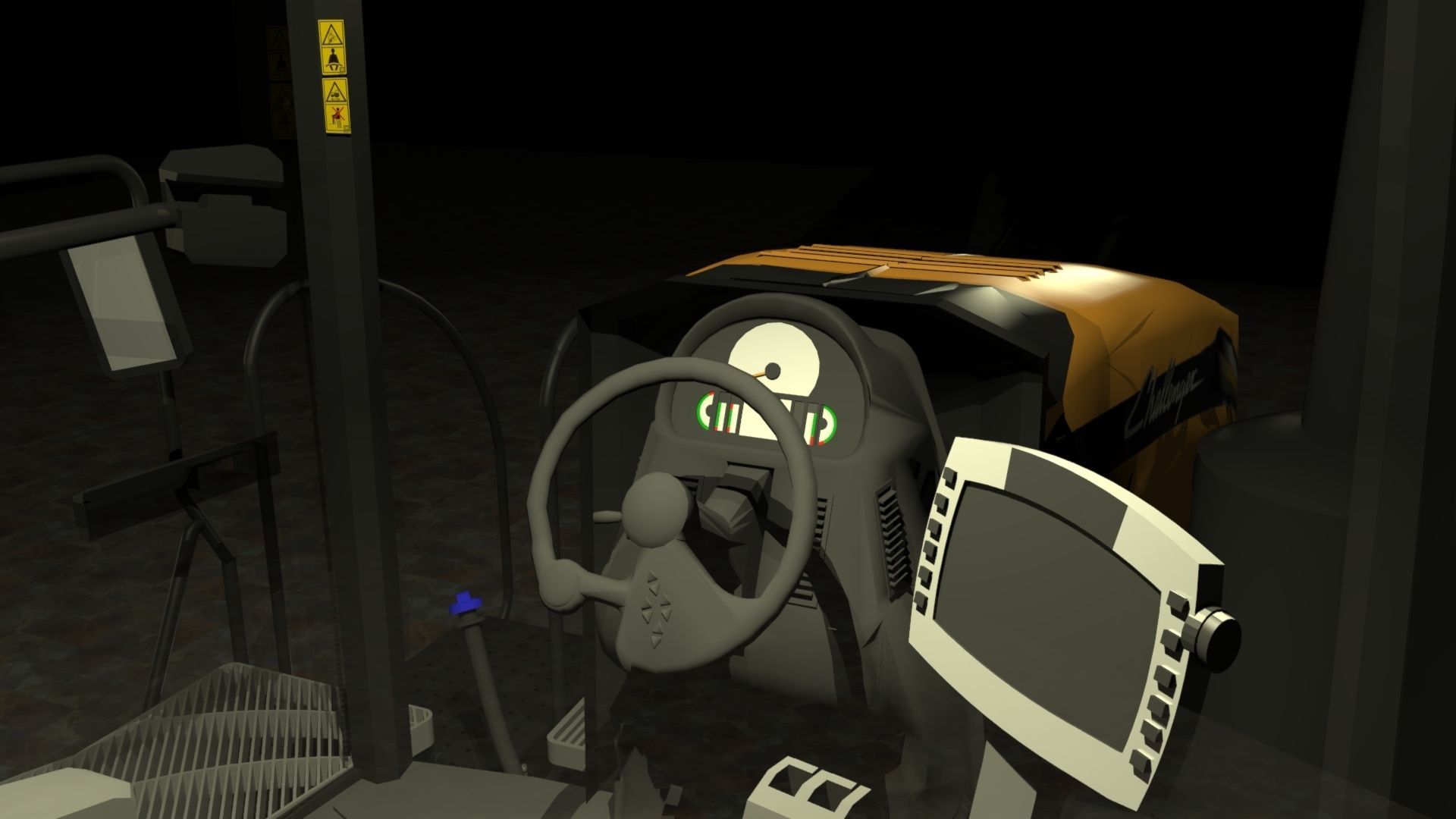 Challenger MT765E Low-poly 3D model_7