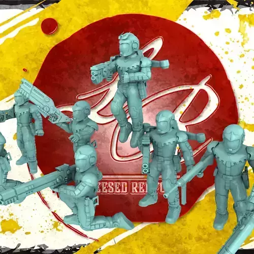 Zeon Sept Normal Infantry and Ball Drones 3D print model