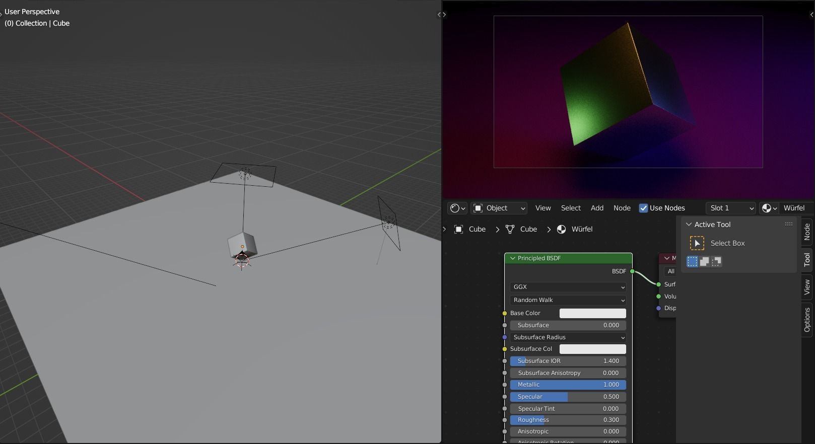 Cube Blender Free 3D model_2