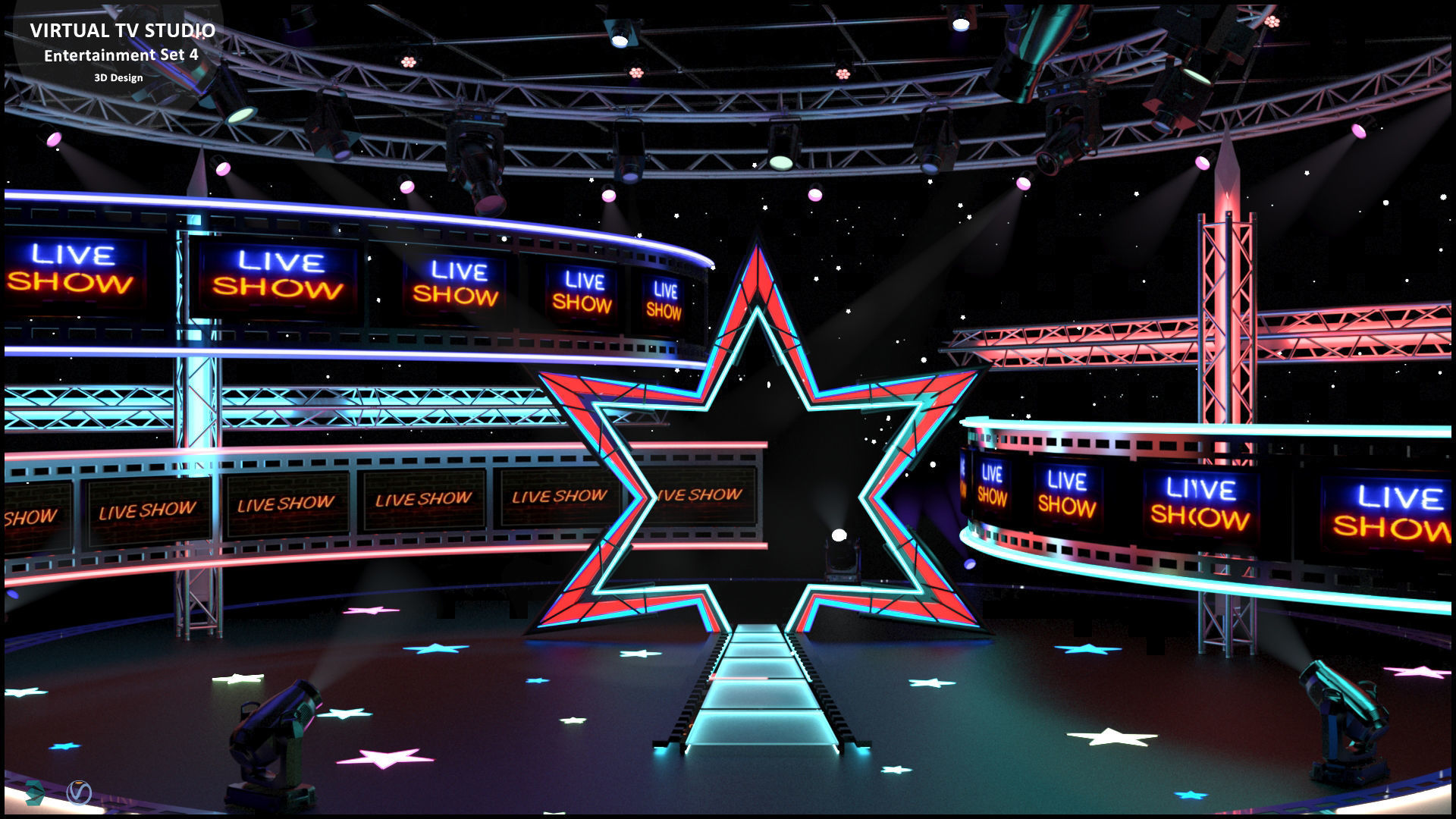 Virtual TV Studio Sets - Collection Vol 16 - 9 PCS DESIGN _119