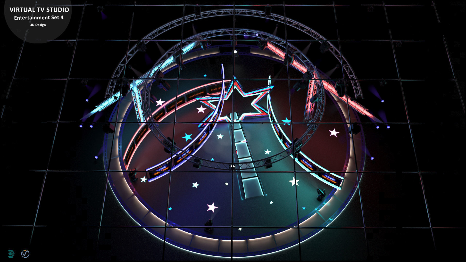 Virtual TV Studio Sets - Collection Vol 16 - 9 PCS DESIGN _121