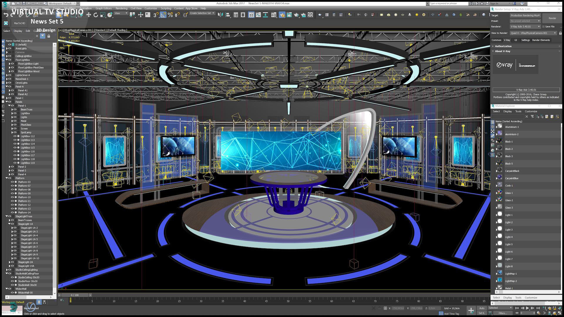 Virtual TV Studio Sets - Collection Vol 16 - 9 PCS DESIGN _32