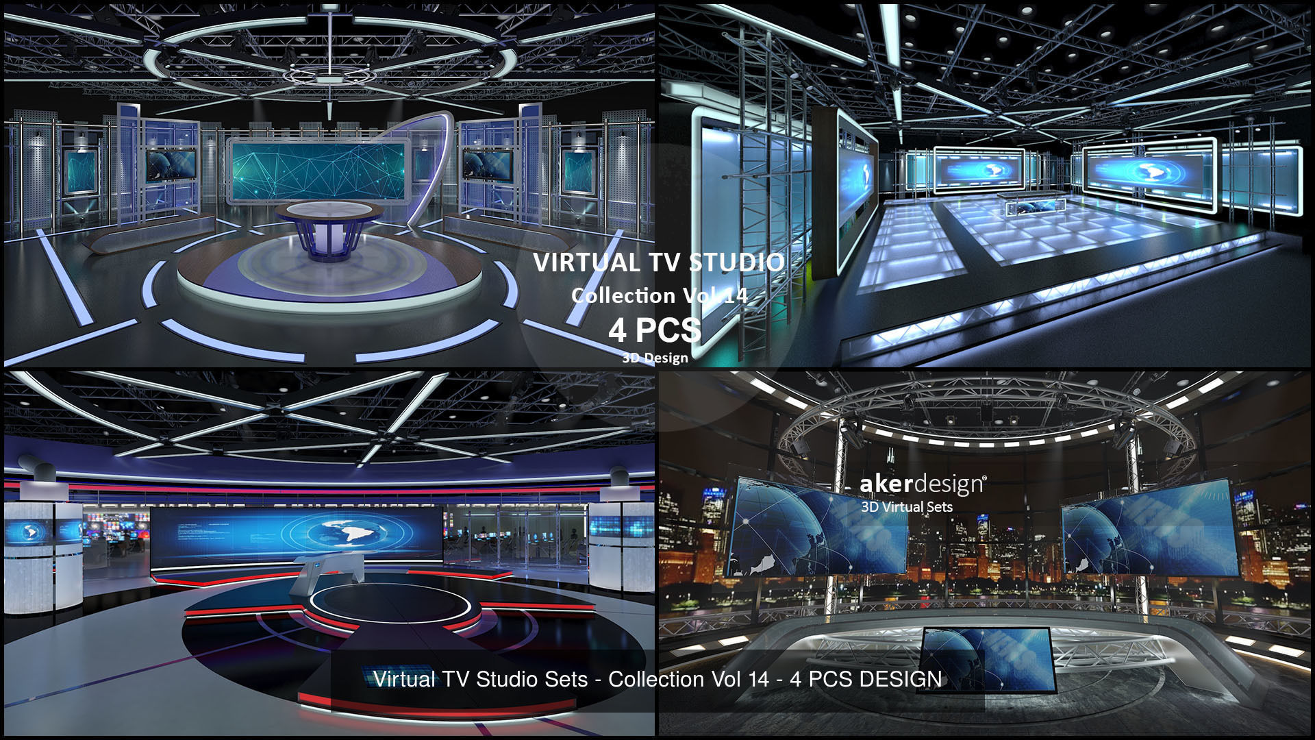 Virtual TV Studio Sets - Collection Vol 16 - 9 PCS DESIGN _12