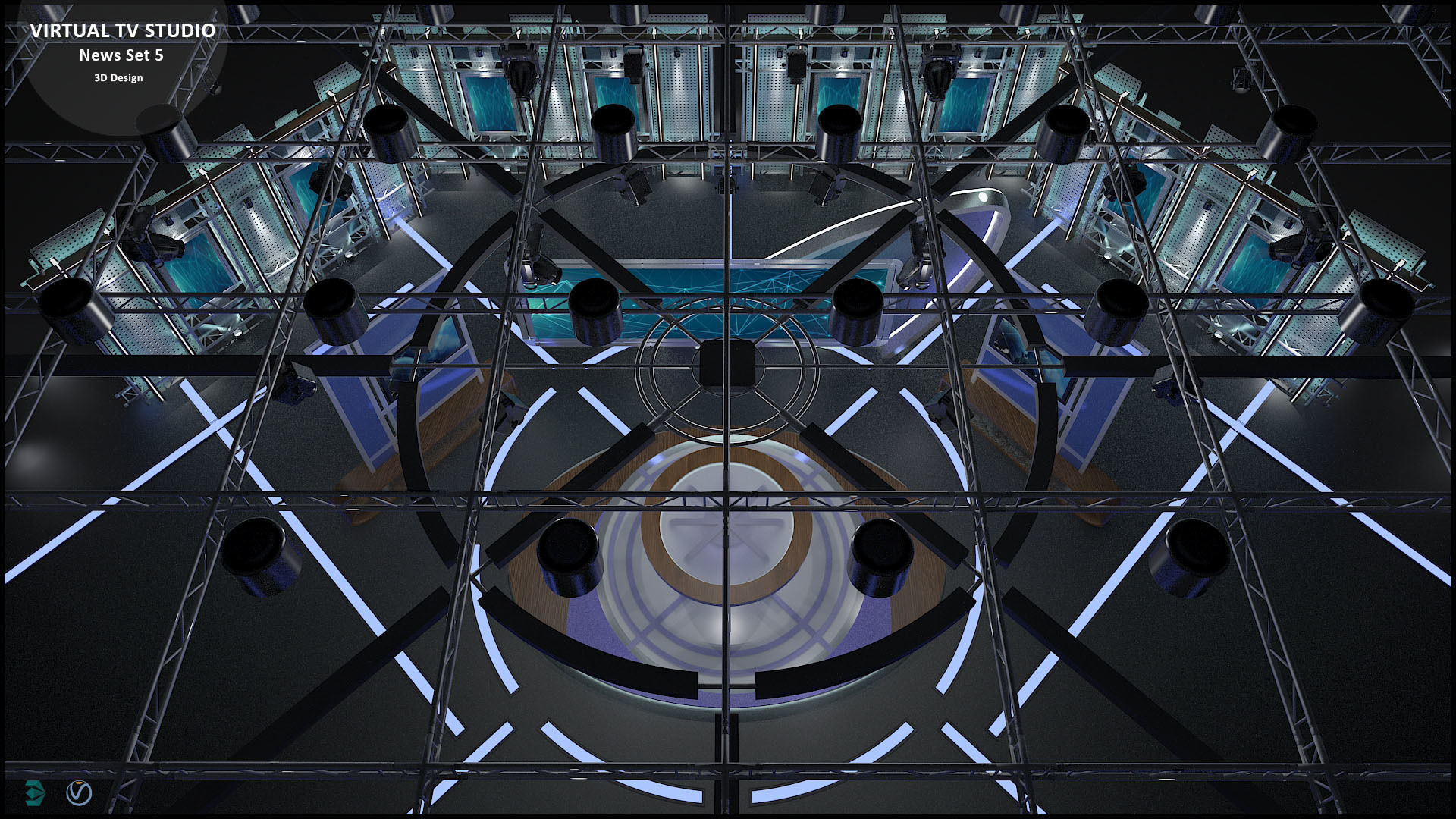 Virtual TV Studio Sets - Collection Vol 16 - 9 PCS DESIGN _66