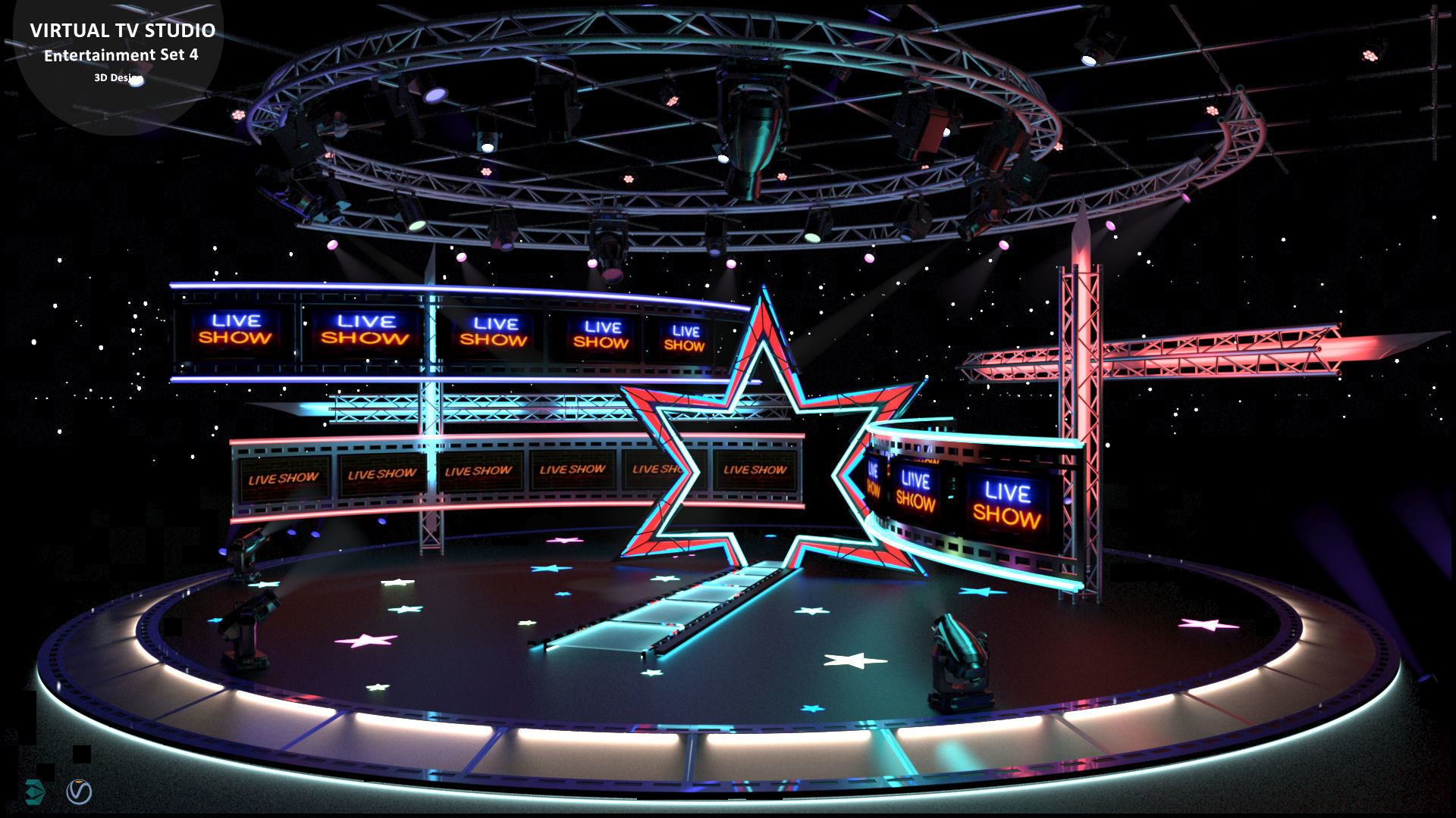 Virtual TV Studio Sets - Collection Vol 16 - 9 PCS DESIGN _117