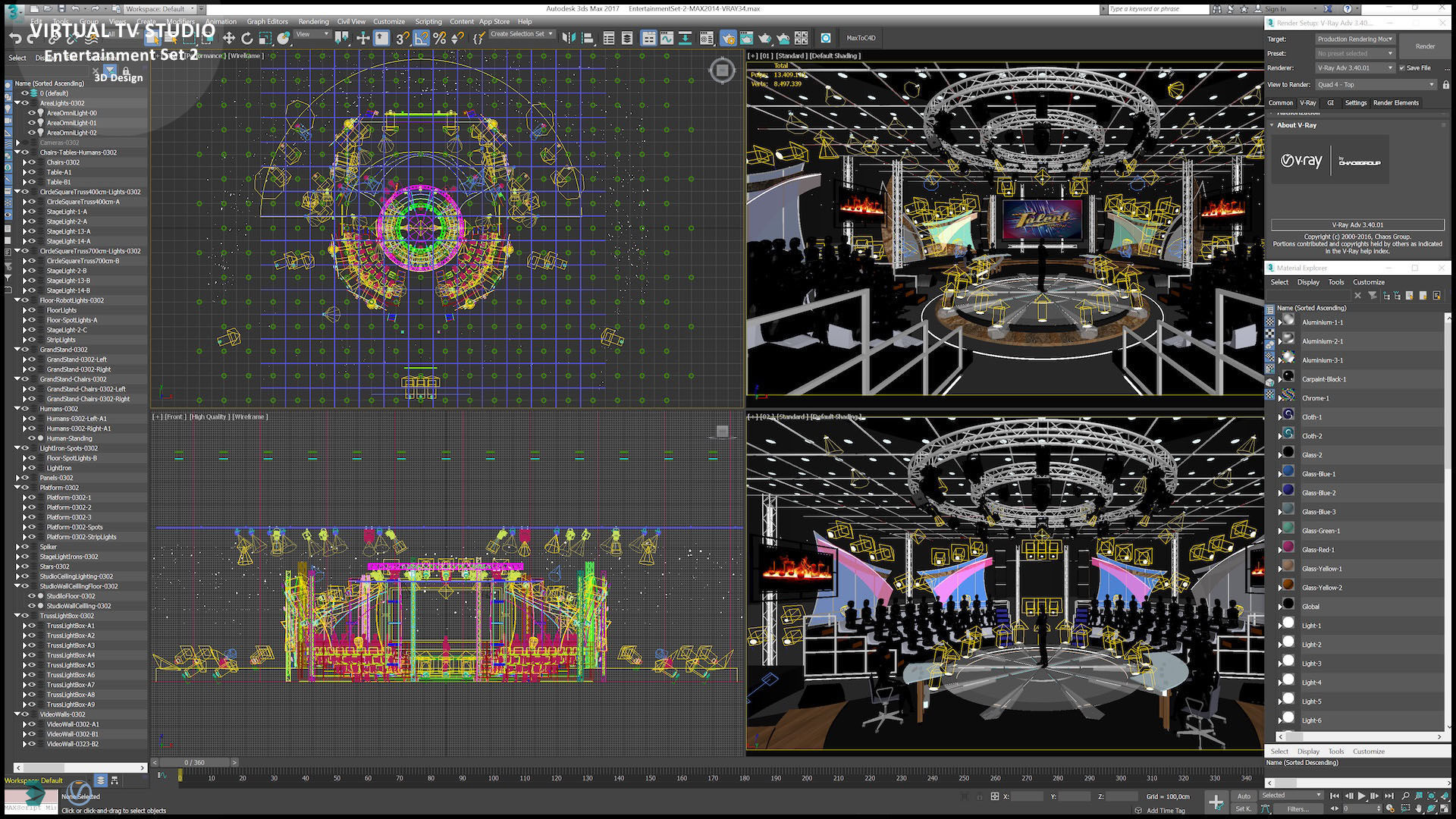 Virtual TV Studio Sets - Collection Vol 16 - 9 PCS DESIGN _55
