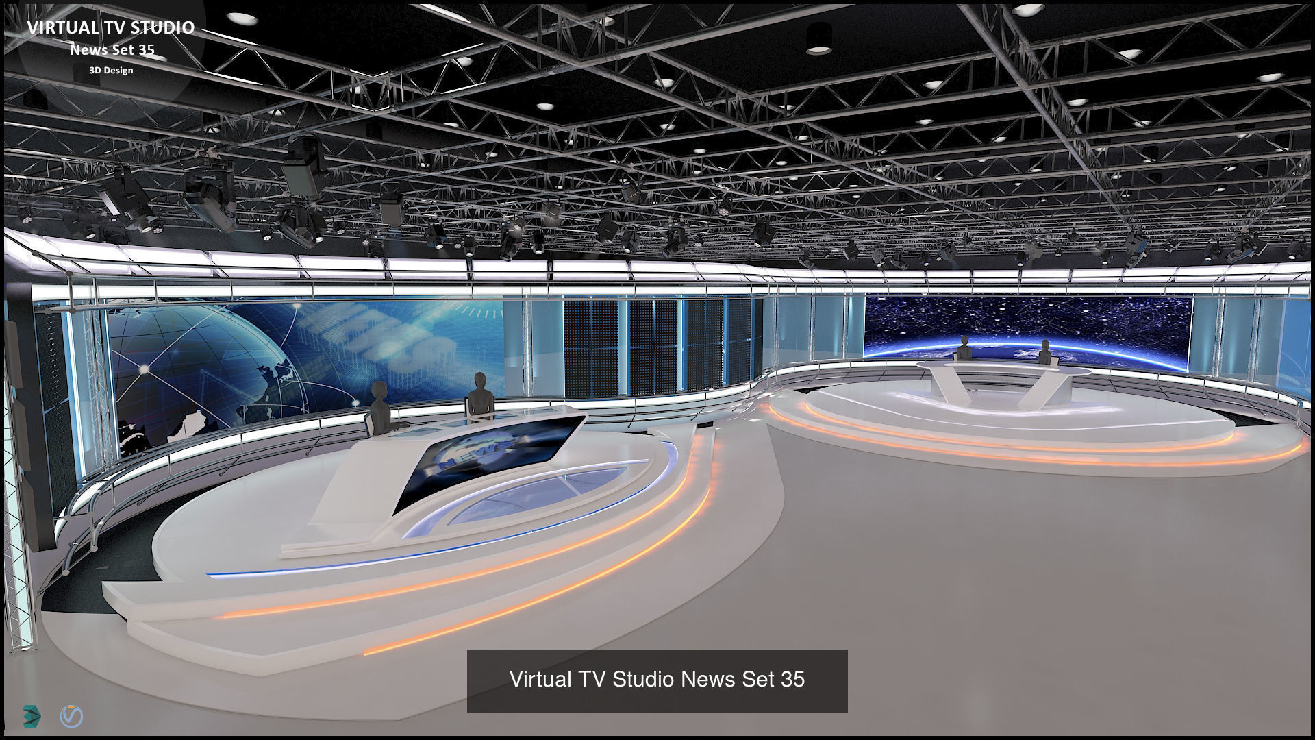 Virtual TV Studio Sets - Collection Vol 16 - 9 PCS DESIGN _14