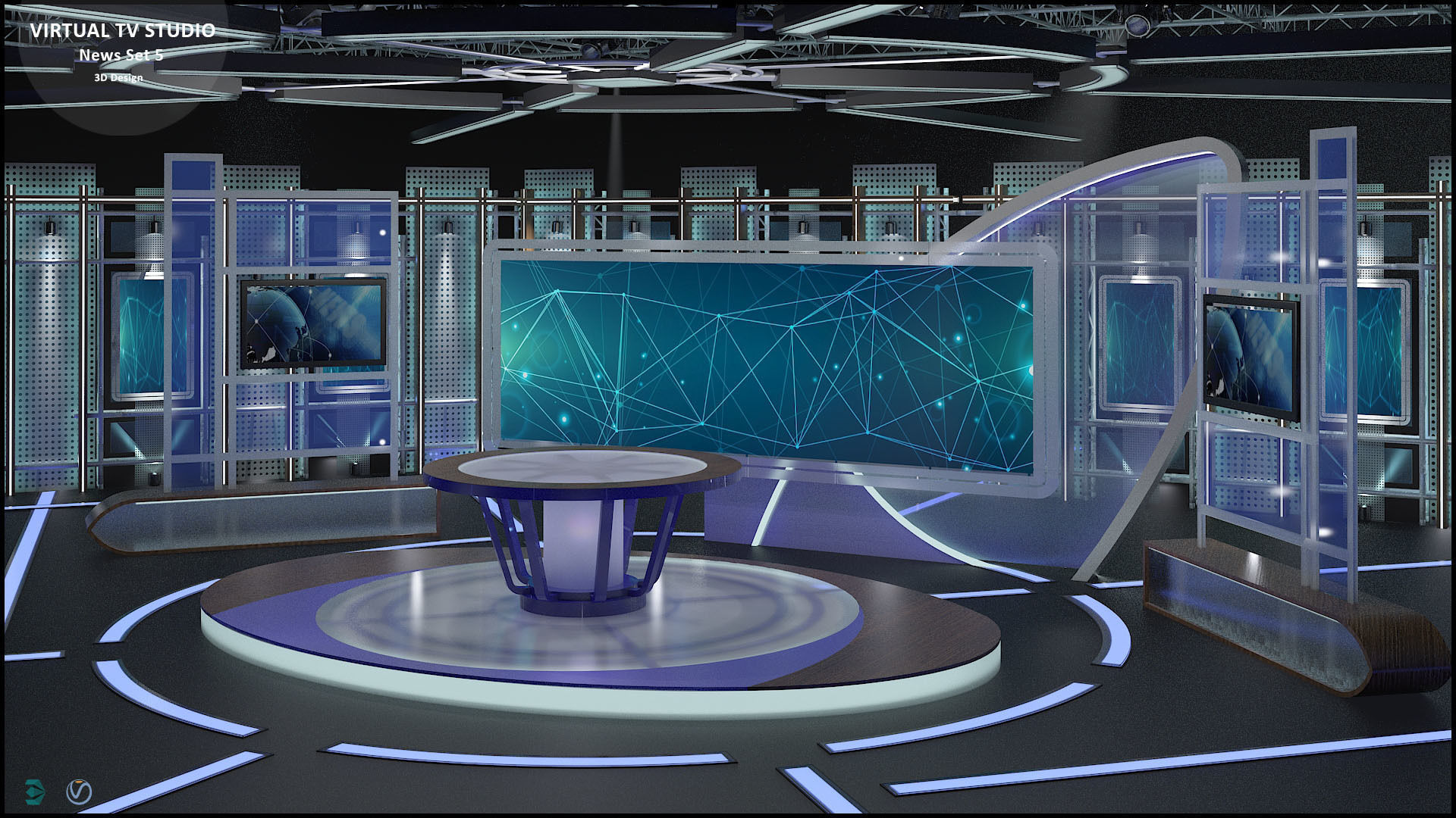 Virtual TV Studio Sets - Collection Vol 16 - 9 PCS DESIGN _65