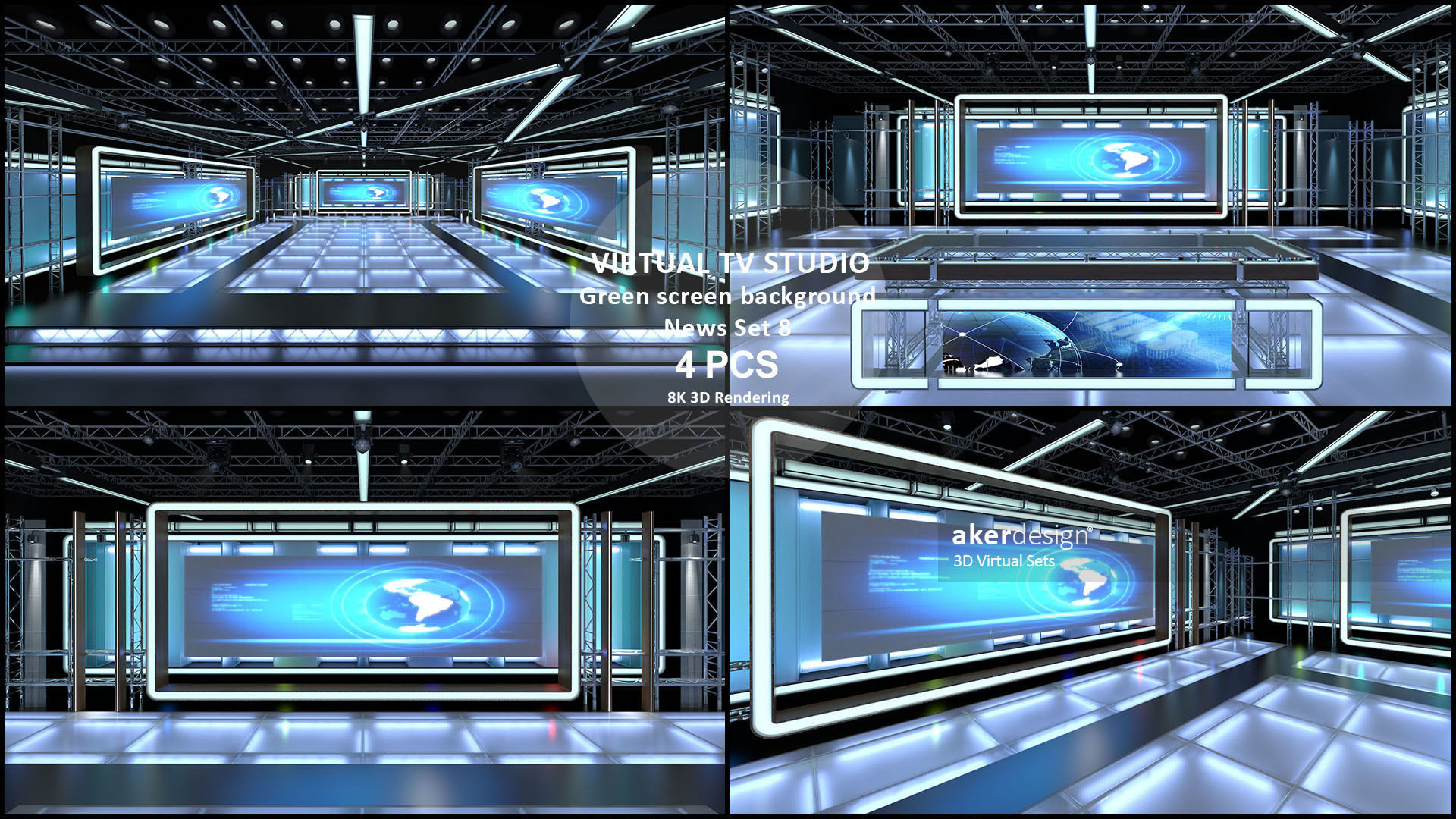 Virtual TV Studio Sets - Collection Vol 16 - 9 PCS DESIGN _36