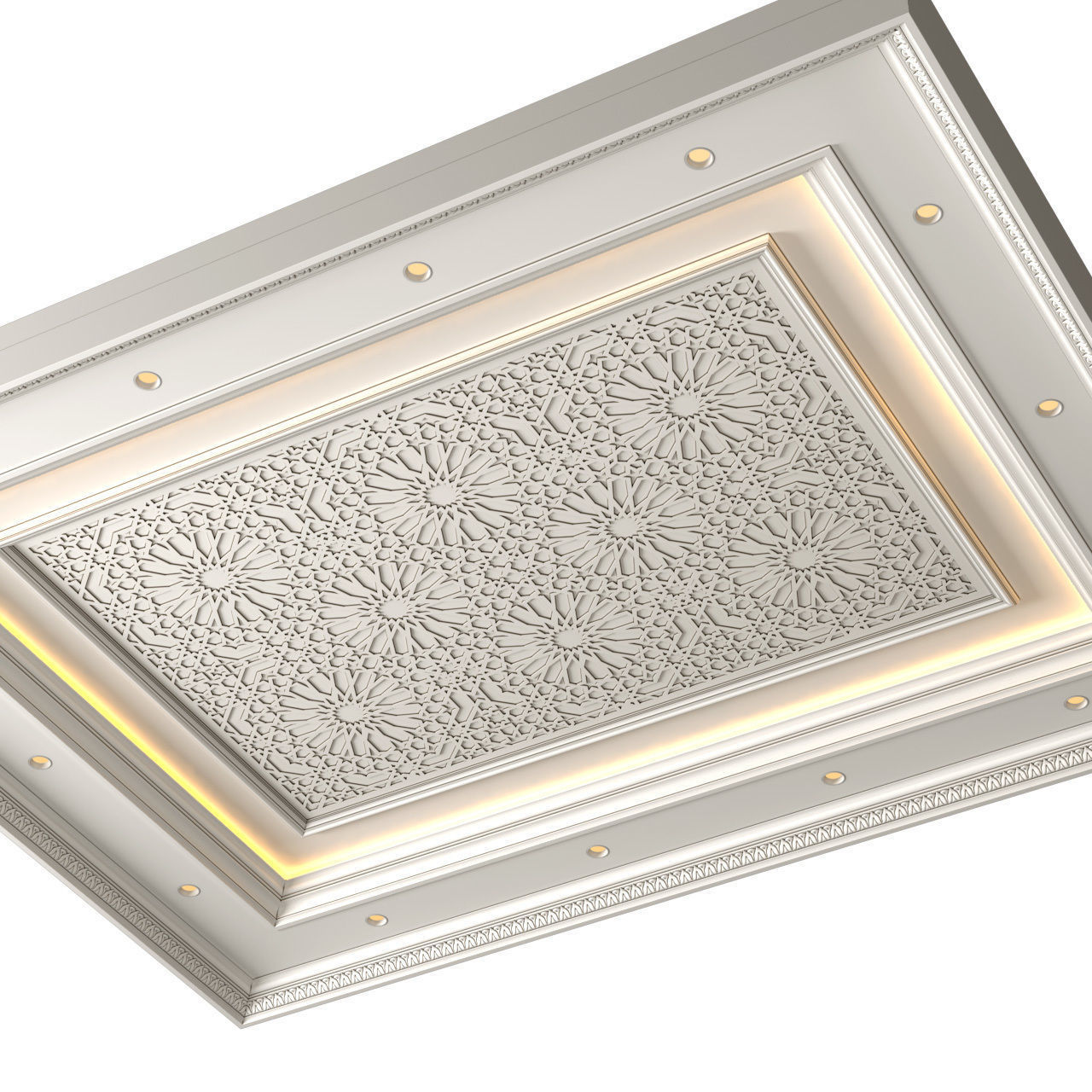 Ceiling in oriental style Arabic Ceiling 3D model_1