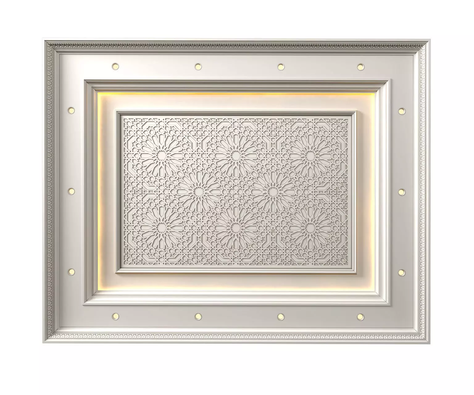 Ceiling in oriental style Arabic Ceiling 3D model_0