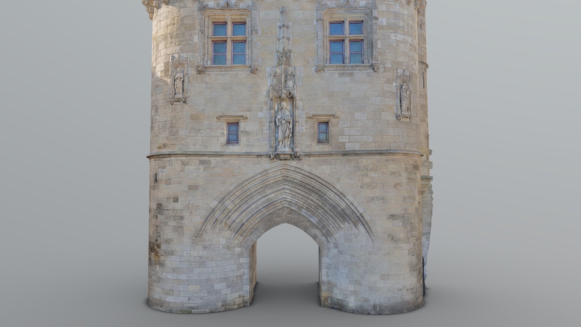 Porte Cailhau Bordeaux - photogrammetry 3D model_3