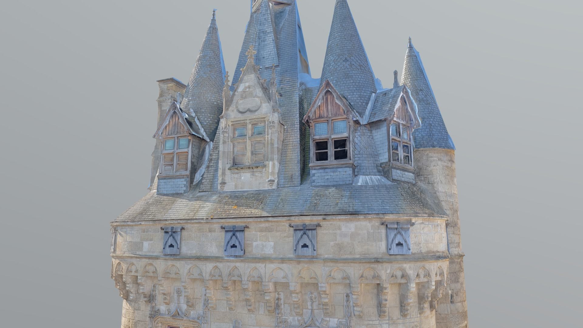 Porte Cailhau Bordeaux - photogrammetry 3D model_5