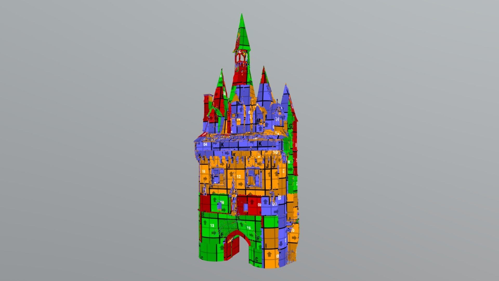 Porte Cailhau Bordeaux - photogrammetry 3D model_7