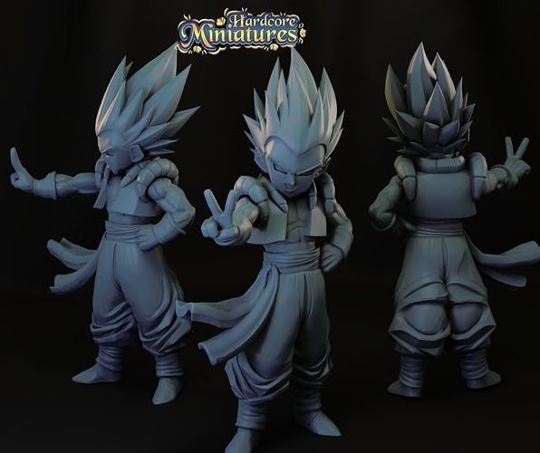 MARVEL CRISIS PROTOCOL GOTENKS PRESUPPORTED INCLUDED 3D print model