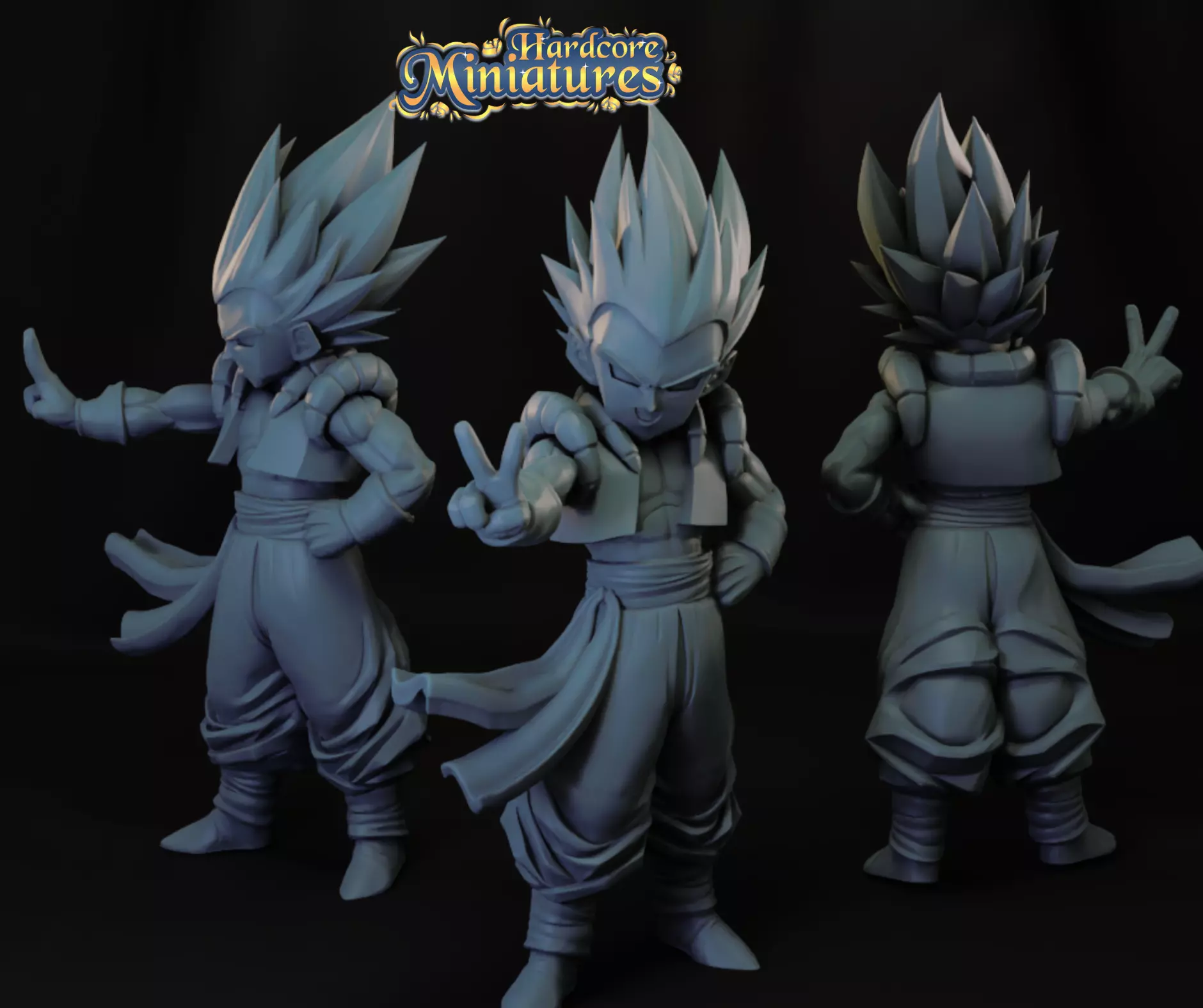 MARVEL CRISIS PROTOCOL GOTENKS PRESUPPORTED INCLUDED 3D print model