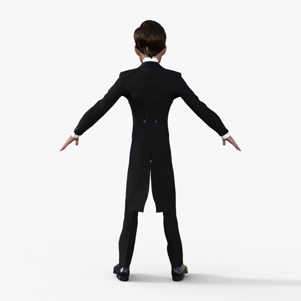 Cartoon Tuxedo Man 3D model_12